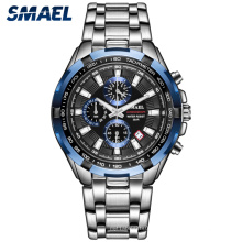 Relojes SAMEL para hombre, cronógrafo resistente al agua, relojes para hombre, reloj de pulsera deportivo de cuarzo de marca de lujo 2020, reloj Masculino 9063